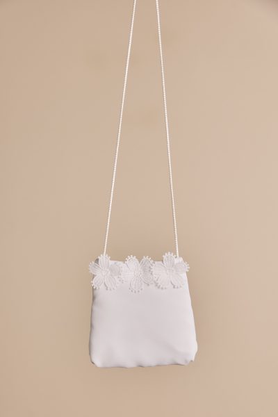 Tasche aus Chiffon mit Blüten